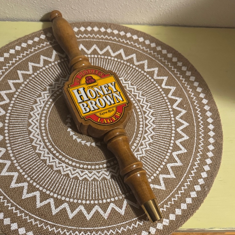 Honey Brown Lager Tap Handle